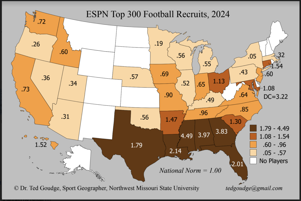 ESPN Top 300 Football Recruits, 2024 Nodaway News